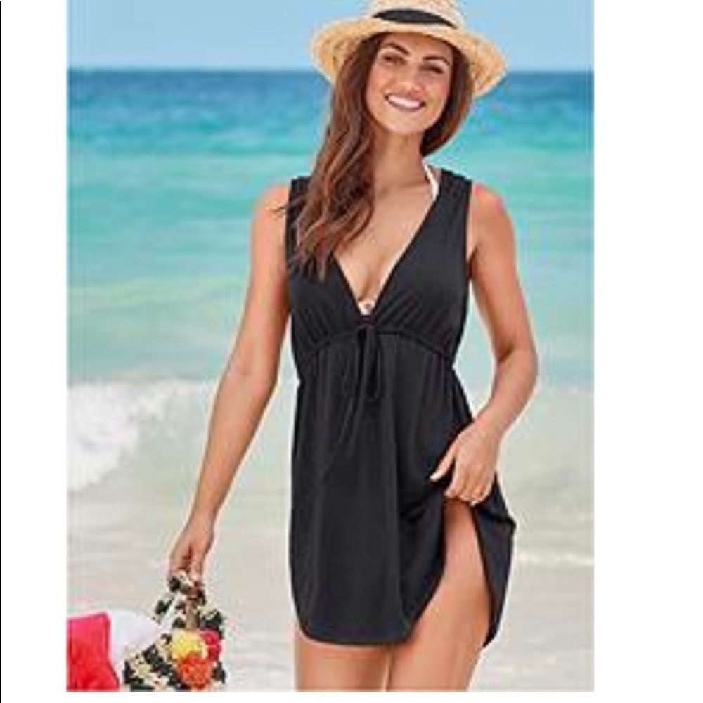 Deep V Cover Up Beach Dress from Venus